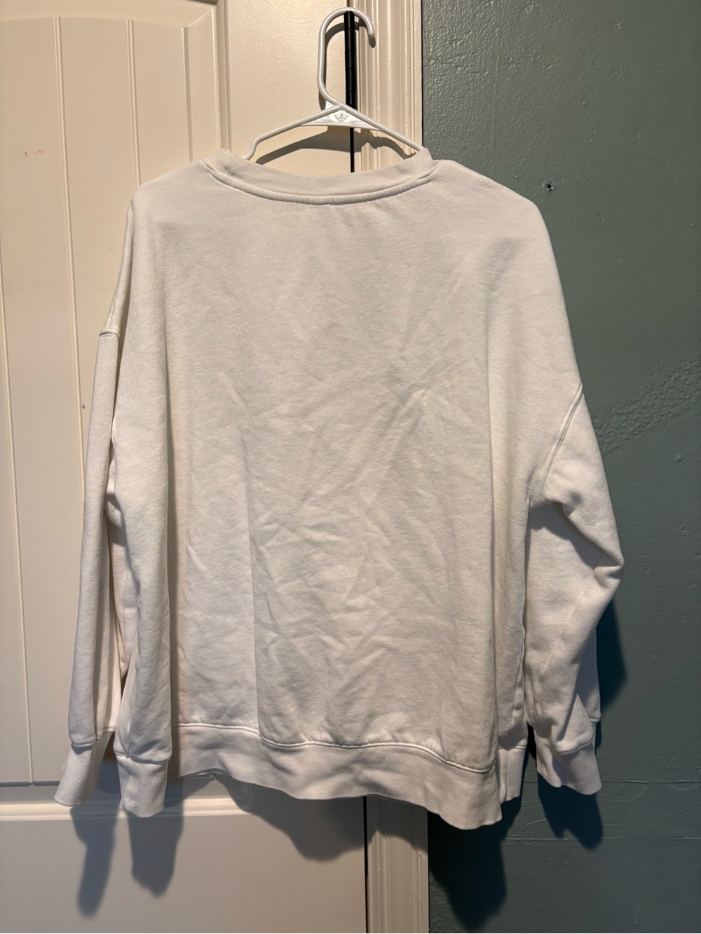 Old Navy White Sweatshirt with Red "JOY" Graphic - Picture 3 of 3